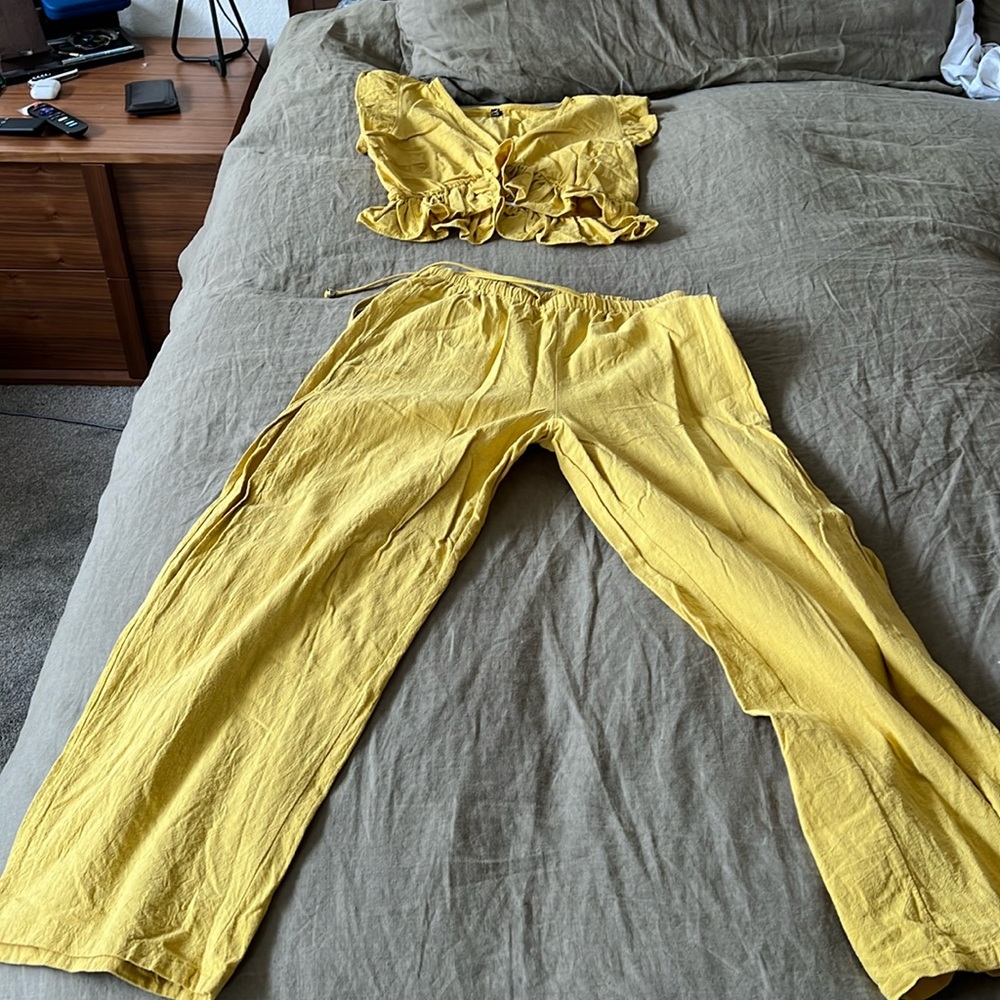 Two Piece Yellow Set - image 1